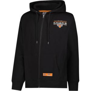 imageUltra Game Adults NBA Official Super Soft Driver Full Zip Hoodie Jacket New York Knicks Black Small