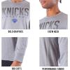 imageUltra Game Mens NBA Official Long Sleeve Athletic Quick Dry Performance TShirtHeather Gray