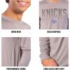 imageUltra Game Mens NBA Official Long Sleeve Athletic Quick Dry Performance TShirtHeather Gray