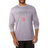 imageUltra Game Mens NBA Official Long Sleeve Athletic Quick Dry Performance TShirtHeather Gray