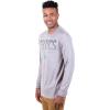 imageUltra Game Mens NBA Official Long Sleeve Athletic Quick Dry Performance TShirtHeather Gray