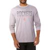 imageUltra Game Mens NBA Official Long Sleeve Athletic Quick Dry Performance TShirtHeather Gray