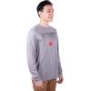 imageUltra Game Mens NBA Official Long Sleeve Athletic Quick Dry Performance TShirtHeather Gray
