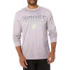 imageUltra Game Mens NBA Official Long Sleeve Athletic Quick Dry Performance TShirtHeather Gray