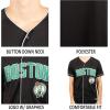 imageUltra Game NBA Mens NBA Official Super Soft Button Down Baseball ShirtBlack 23