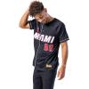 imageUltra Game NBA Mens NBA Official Super Soft Button Down Baseball ShirtBlack