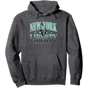 imageWNBA New York Liberty Courtside Pullover HoodieDark Heather Grey