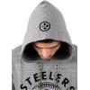 imageUltra Game Mens NFL Official Super Soft Throwback Hoodie SweatshirtGray Snow