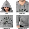 imageUltra Game Mens NFL Official Super Soft Throwback Hoodie SweatshirtGray Snow