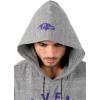 imageUltra Game Mens NFL Official Super Soft Throwback Hoodie SweatshirtGray Snow