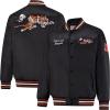 imageUltra Game Mens NFL Official Supreme Heritage Satin JacketHeritage Logo 1