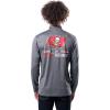 imageUltra Game NFL Official Adults Super Soft Quarter Zip Long Sleeve TShirtHeather Charcoal