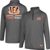 imageUltra Game NFL Official Adults Super Soft Quarter Zip Long Sleeve TShirtHeather Charcoal