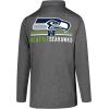 imageUltra Game NFL Official Adults Super Soft Quarter Zip Long Sleeve TShirtHeather Charcoal