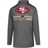 imageUltra Game NFL Official Adults Super Soft Quarter Zip Long Sleeve TShirtHeather Charcoal