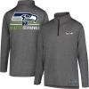 imageUltra Game NFL Official Adults Super Soft Quarter Zip Long Sleeve TShirtHeather Charcoal