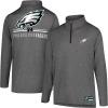 imageUltra Game NFL Official Adults Super Soft Quarter Zip Long Sleeve TShirtHeather Charcoal