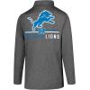 imageUltra Game NFL Official Adults Super Soft Quarter Zip Long Sleeve TShirtHeather Charcoal