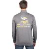 imageUltra Game NFL Official Adults Super Soft Quarter Zip Long Sleeve TShirtHeather Charcoal