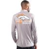 imageUltra Game NFL Official Adults Super Soft Quarter Zip Long Sleeve TShirtHeather Charcoal