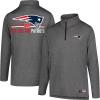 imageUltra Game NFL Official Adults Super Soft Quarter Zip Long Sleeve TShirtHeather Charcoal