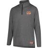 imageUltra Game NFL Official Adults Super Soft Quarter Zip Long Sleeve TShirtHeather Charcoal