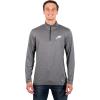 imageUltra Game NFL Official Adults Super Soft Quarter Zip Long Sleeve TShirtHeather Charcoal