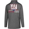 imageUltra Game NFL Official Adults Super Soft Quarter Zip Long Sleeve TShirtHeather Charcoal