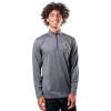 imageUltra Game NFL Official Adults Super Soft Quarter Zip Long Sleeve TShirtHeather Charcoal