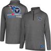 imageUltra Game NFL Official Adults Super Soft Quarter Zip Long Sleeve TShirtHeather Charcoal