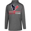 imageUltra Game NFL Official Adults Super Soft Quarter Zip Long Sleeve TShirtHeather Charcoal
