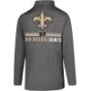 imageUltra Game NFL Official Adults Super Soft Quarter Zip Long Sleeve TShirtHeather Charcoal