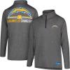 imageUltra Game NFL Official Adults Super Soft Quarter Zip Long Sleeve TShirtHeather Charcoal