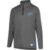 imageUltra Game NFL Official Adults Super Soft Quarter Zip Long Sleeve TShirtHeather Charcoal