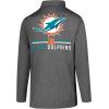 imageUltra Game NFL Official Adults Super Soft Quarter Zip Long Sleeve TShirtHeather Charcoal
