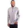 imageUltra Game NFL Official Adults Super Soft Quarter Zip Long Sleeve TShirtHeather Charcoal