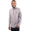 imageUltra Game NFL Official Adults Super Soft Quarter Zip Long Sleeve TShirtHeather Charcoal