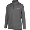 imageUltra Game NFL Official Adults Super Soft Quarter Zip Long Sleeve TShirtHeather Charcoal