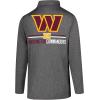 imageUltra Game NFL Official Adults Super Soft Quarter Zip Long Sleeve TShirtHeather Charcoal