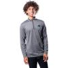 imageUltra Game NFL Official Adults Super Soft Quarter Zip Long Sleeve TShirtHeather Charcoal