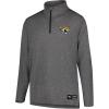 imageUltra Game NFL Official Adults Super Soft Quarter Zip Long Sleeve TShirtHeather Charcoal
