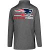 imageUltra Game NFL Official Adults Super Soft Quarter Zip Long Sleeve TShirtHeather Charcoal