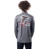 imageUltra Game NFL Official Adults Super Soft Quarter Zip Long Sleeve TShirtHeather Charcoal