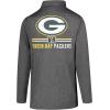 imageUltra Game NFL Official Adults Super Soft Quarter Zip Long Sleeve TShirtHeather Charcoal