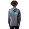 imageUltra Game NFL Official Adults Super Soft Quarter Zip Long Sleeve TShirtHeather Charcoal