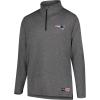 imageUltra Game NFL Official Adults Super Soft Quarter Zip Long Sleeve TShirtHeather Charcoal