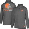 imageUltra Game NFL Official Adults Super Soft Quarter Zip Long Sleeve TShirtHeather Charcoal