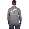 imageUltra Game NFL Official Adults Super Soft Quarter Zip Long Sleeve TShirtHeather Charcoal