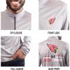 imageUltra Game NFL Official Adults Super Soft Quarter Zip Long Sleeve TShirtHeather Gray