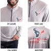 imageUltra Game NFL Official Adults Super Soft Quarter Zip Long Sleeve TShirtHeather Gray